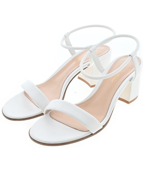 Gianvito Rossi(ジャンヴィトロッシ)サンダル 白 サイズ:EU38 1/2(25cm位)/2200662056263