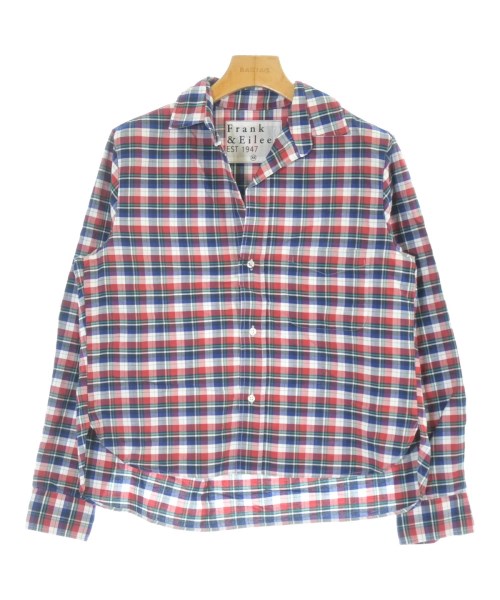 Frank&Eileen(フランクアンドアイリーン)カジュアルシャツ 赤 サイズ:XS/2200631170549