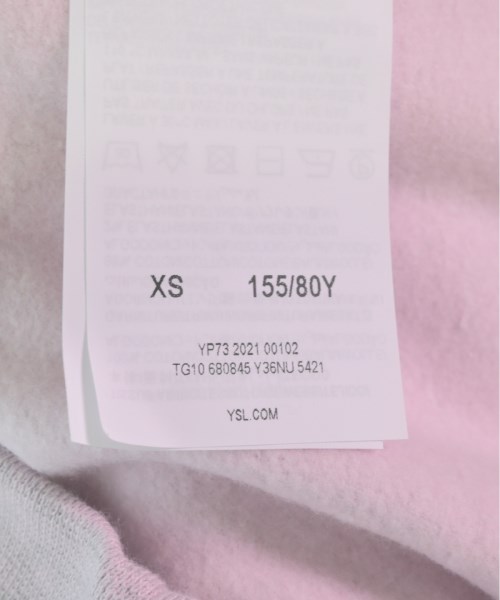 SAINT LAURENT PARIS（サンローランパリ）スウェット ピンク サイズ:XS レディース/2200476398016