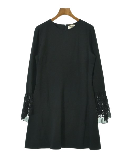 SAINT LAURENT PARIS(サンローランパリ)ワンピース 黒 サイズ:40(L位)/2200644358125