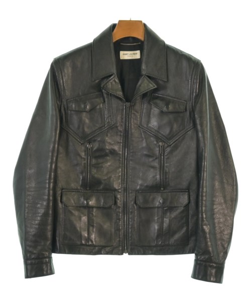 SAINT LAURENT PARIS(サンローランパリ)ライダース 黒 サイズ:44(S位)/2200594347033