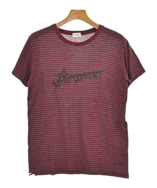 SAINT LAURENT PARIS(サンローランパリ)Tシャツ・カットソー 赤 サイズ:XS/2200617430087