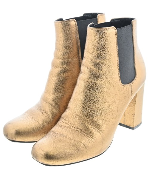 SAINT LAURENT PARIS(サンローランパリ)ブーツ ゴールド サイズ:36(22.5cm位)/2200653423333