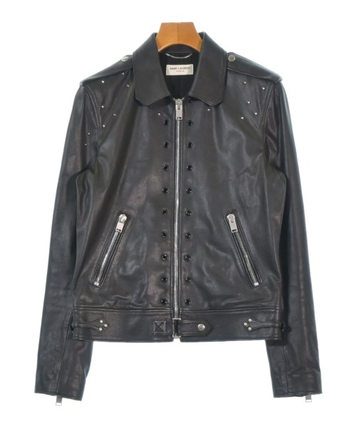 SAINT LAURENT PARIS(サンローランパリ)ライダース 黒 サイズ:46(M位)/2200665940019