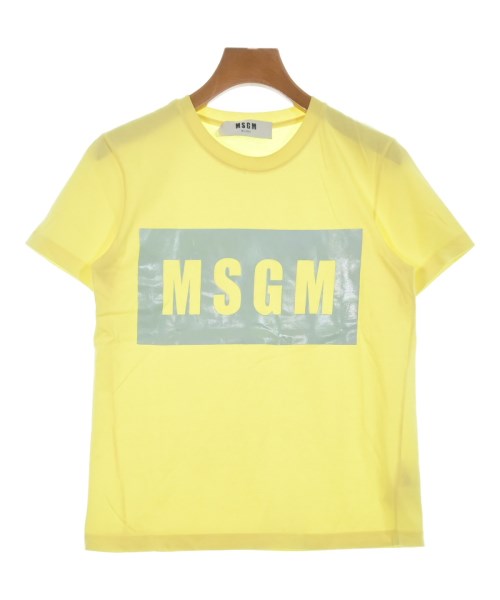 MSGM(エムエスジーエム)Tシャツ・カットソー 黄 サイズ:S/2200621755268