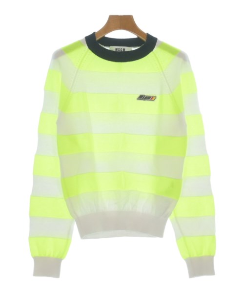 MSGM(エムエスジーエム)ニット・セーター 黄 サイズ:M/2200639872025