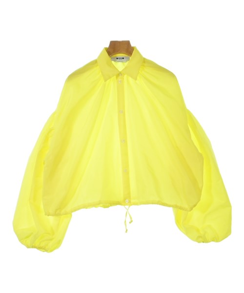 MSGM(エムエスジーエム)ブラウス 黄 サイズ:36(XS位)/2200640516116