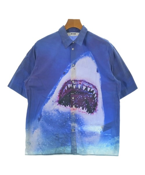 MSGM(エムエスジーエム)カジュアルシャツ 青 サイズ:40(M位)/2200645589115