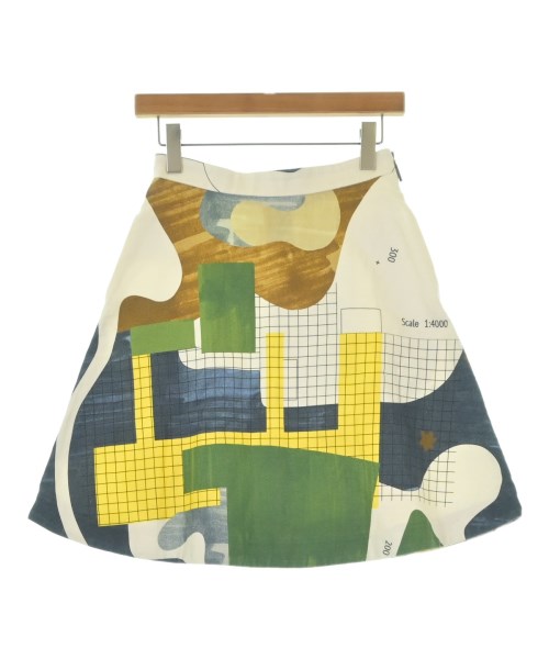 MSGM(エムエスジーエム)ひざ丈スカート 白 サイズ:40(M位)/2200664219284