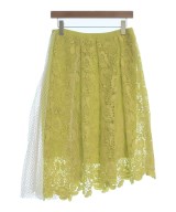 Nﾟ 21（ヌメロヴェントゥーノ）ロング・マキシ丈スカート 黄 サイズ:38(S位) レディース/2200501877059