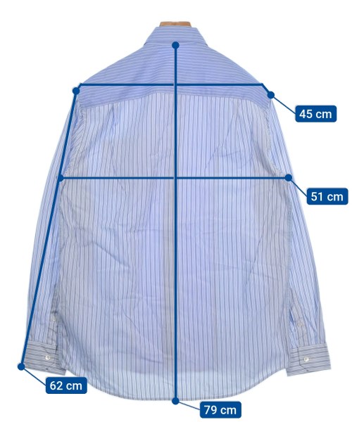 JW Anderson（ジェイダブリューアンダーソン）カジュアルシャツ 青 サイズ:44(S位) メンズ/2200569216074