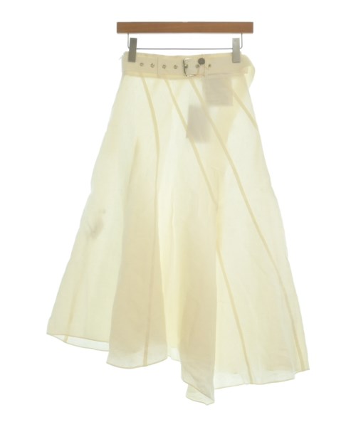 JW Anderson(ジェイダブリューアンダーソン)ロング・マキシ丈スカート 白 サイズ:34(XXS位)/2200639480053