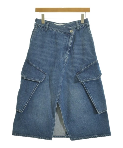 JW Anderson(ジェイダブリューアンダーソン)ロング・マキシ丈スカート 青 サイズ:34(XXS位)/2200665412158