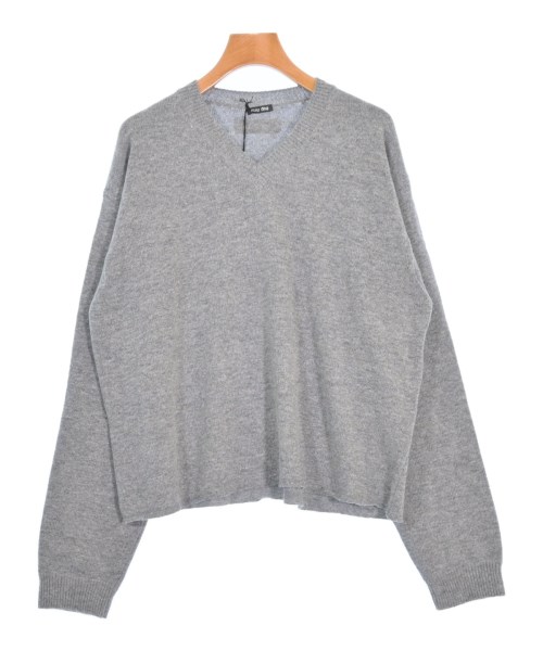 Miu Miu(ミュウミュウ)ニット・セーター グレー サイズ:46(XL位)/2200558498191