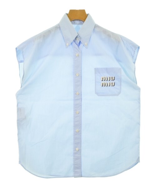 Miu Miu(ミュウミュウ)カジュアルシャツ 青 サイズ:38(S位)/2200639370019