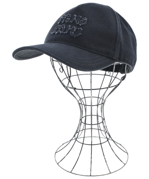 Miu Miu(ミュウミュウ)キャップ 黒 サイズ:M/2200626770266