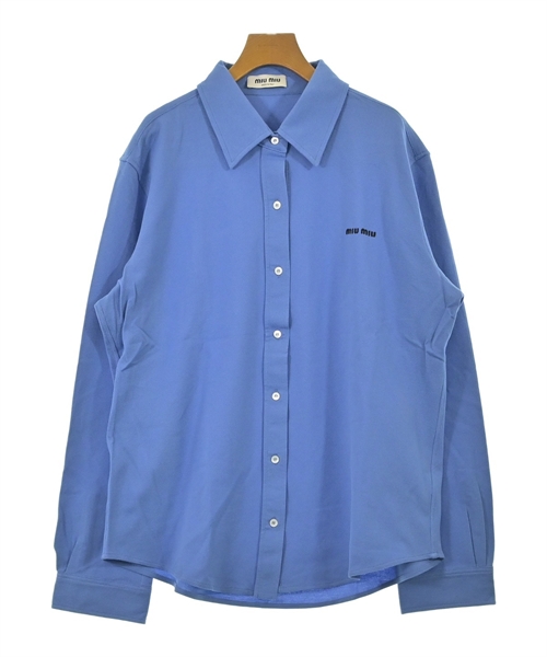 Miu Miu(ミュウミュウ)カジュアルシャツ 青 サイズ:44(L位)/2200639598192