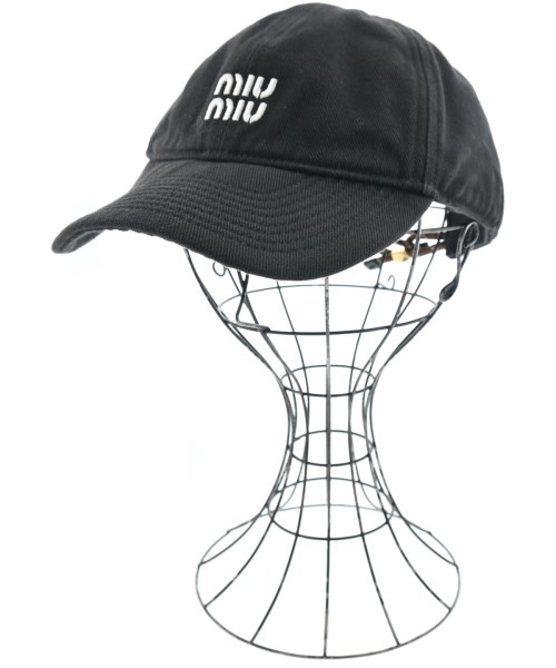 Miu Miu(ミュウミュウ)キャップ 黒 サイズ:S/2200641421020