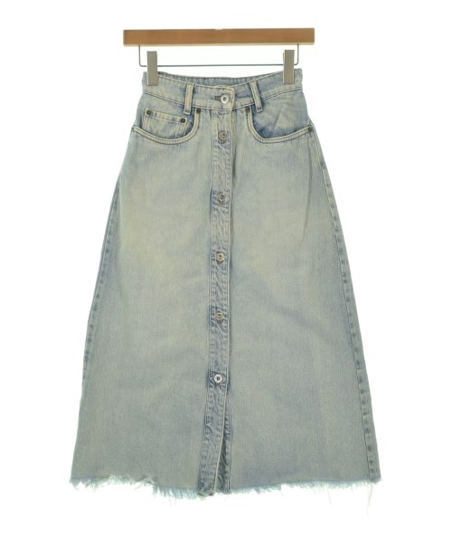 Miu Miu（ミュウミュウ）ロング・マキシ丈スカート 青 サイズ:36(XS位) レディース/2200638581072