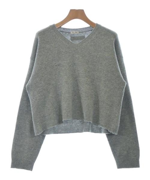 Miu Miu(ミュウミュウ)ニット・セーター グレー サイズ:46(XL位)/2200549901020