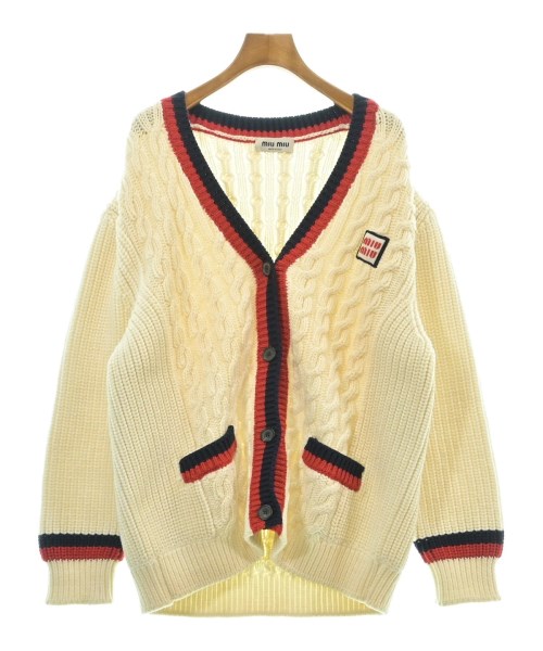 Miu Miu（ミュウミュウ）カーディガン 白 サイズ:38(S位) レディース/2200622402253