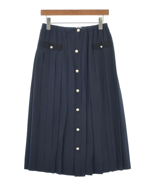 Miu Miu(ミュウミュウ)ロング・マキシ丈スカート 紺 サイズ:38(S位)/2200613245050