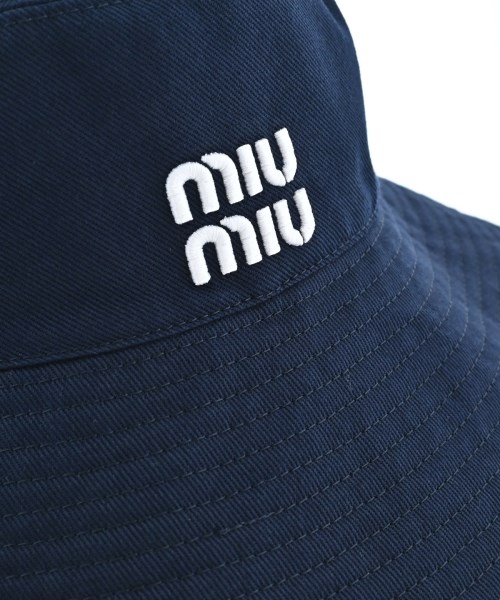 Miu Miu（ミュウミュウ）ハット 紺 サイズ:M レディース/2200598440020