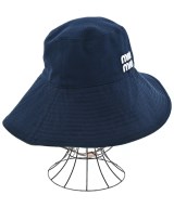Miu Miu（ミュウミュウ）ハット 紺 サイズ:M レディース/2200598440020