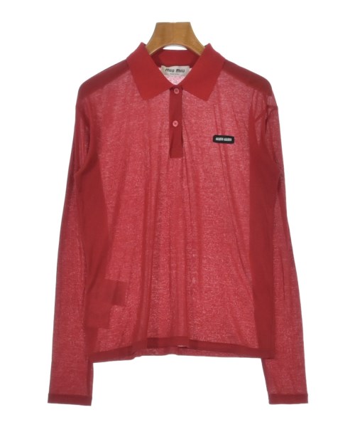 Miu Miu（ミュウミュウ）ポロシャツ 赤 サイズ:XS レディース/2200597940064