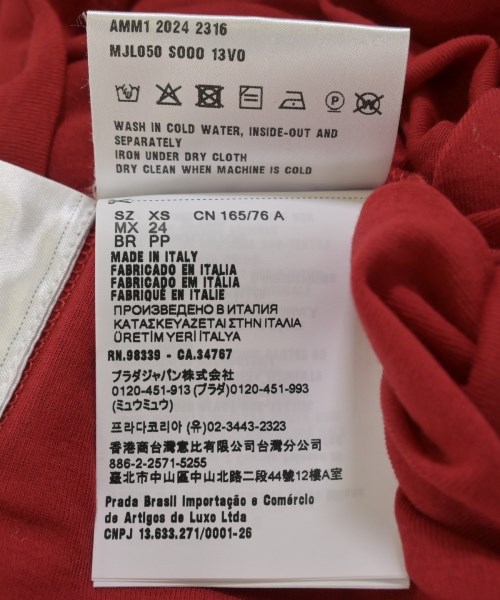 Miu Miu（ミュウミュウ）ポロシャツ 赤 サイズ:XS レディース/2200597940064