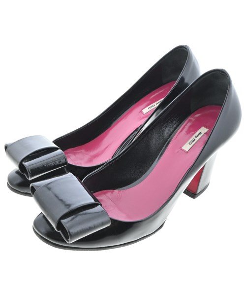 Miu Miu(ミュウミュウ)パンプス 黒 サイズ:EU35(21.5cm位)/2200676713015