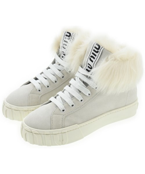 Miu Miu(ミュウミュウ)スニーカー グレー サイズ:EU35 1/2(22cm位)/2200680112019