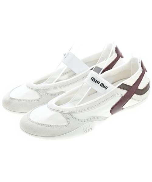 Miu Miu(ミュウミュウ)スニーカー 白 サイズ:EU37 1/2(24cm位)/2200701746070