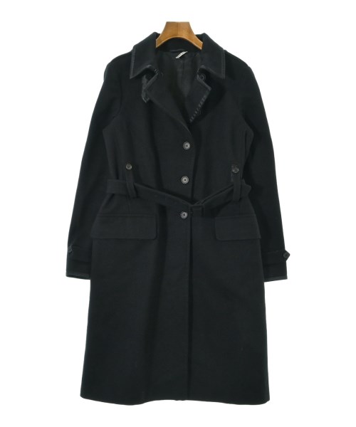 Miu Miu(ミュウミュウ)ステンカラーコート 紺 サイズ:42(M位)/2200655370031