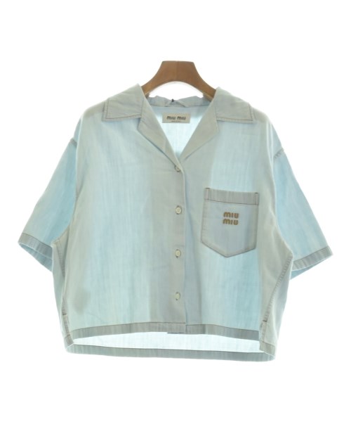 Miu Miu(ミュウミュウ)カジュアルシャツ 青 サイズ:40(M位)/2200657133061