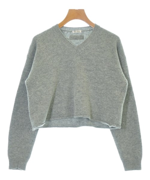 Miu Miu(ミュウミュウ)ニット・セーター グレー サイズ:38(S位)/2200641177057