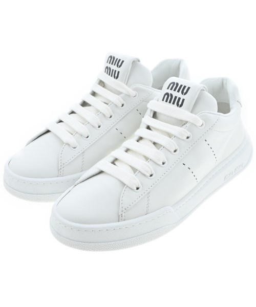 Miu Miu(ミュウミュウ)スニーカー 白 サイズ:EU38 1/2(25cm位)/2200664165031