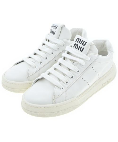 Miu Miu(ミュウミュウ)スニーカー 白 サイズ:EU37(23.5cm位)/2200669074024