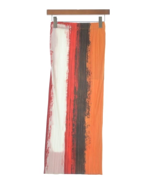 PLEATS PLEASE（プリーツプリーズ）ロング・マキシ丈スカート オレンジ サイズ:3(L位) レディース/2200628931030