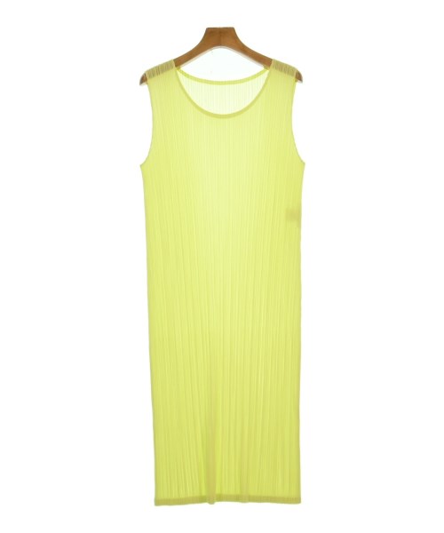 PLEATS PLEASE(プリーツプリーズ)ワンピース 黄 サイズ:3(L位)/2200605754034