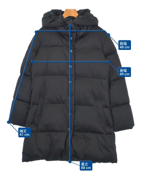 PLEATS PLEASE（プリーツプリーズ）ダウンコート 黒 サイズ:4(XL位) レディース/2200607411034