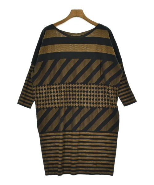 PLEATS PLEASE(プリーツプリーズ)ワンピース 茶 サイズ:3(L位)/2200655022091