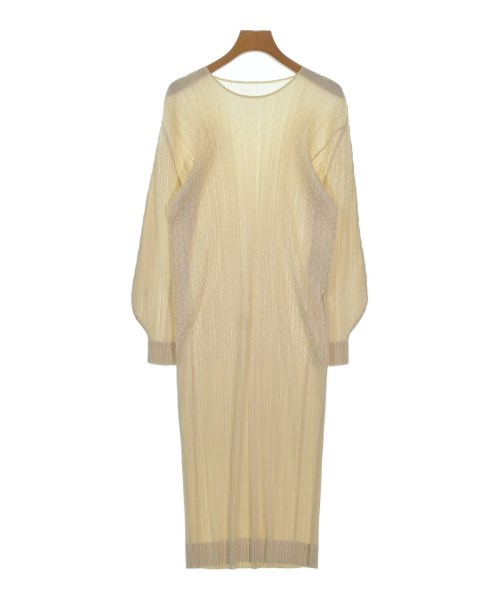 PLEATS PLEASE(プリーツプリーズ)ワンピース ベージュ サイズ:3(L位)/2200659703088