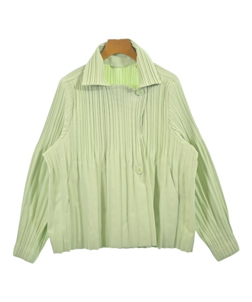 PLEATS PLEASE(プリーツプリーズ)カジュアルジャケット 緑 サイズ:3(L位)/2200661510056