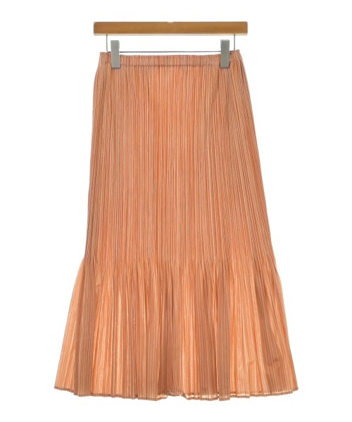 PLEATS PLEASE(プリーツプリーズ)ロング・マキシ丈スカート オレンジ サイズ:4(XL位)/2200650947122