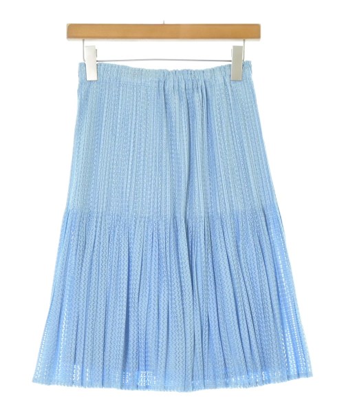 PLEATS PLEASE(プリーツプリーズ)ひざ丈スカート 青 サイズ:4(XL位)/2200653595474