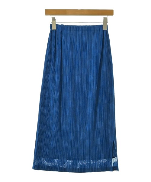 PLEATS PLEASE(プリーツプリーズ)ロング・マキシ丈スカート 青 サイズ:2(M位)/2200702860140