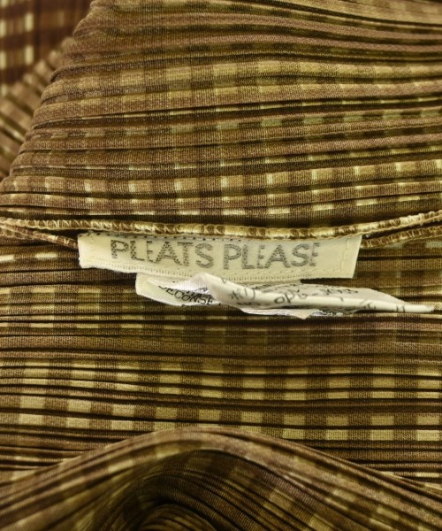 PLEATS PLEASE（プリーツプリーズ）カジュアルシャツ 茶 サイズ:F レディース/2200705697248