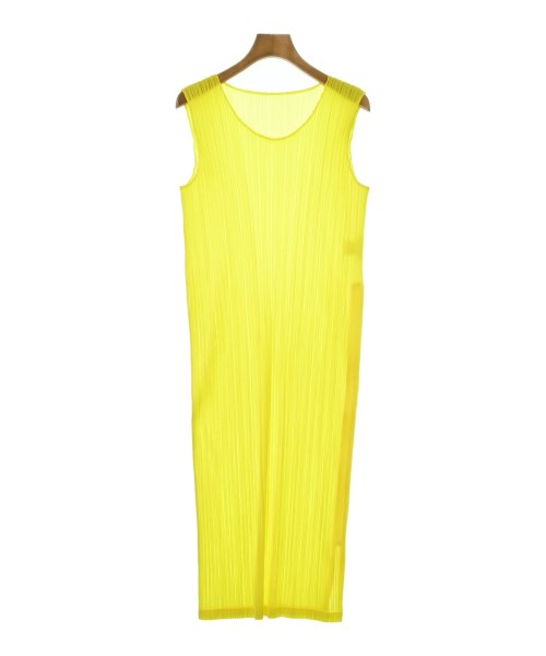 PLEATS PLEASE(プリーツプリーズ)ワンピース 黄 サイズ:2(M位)/2200664063108