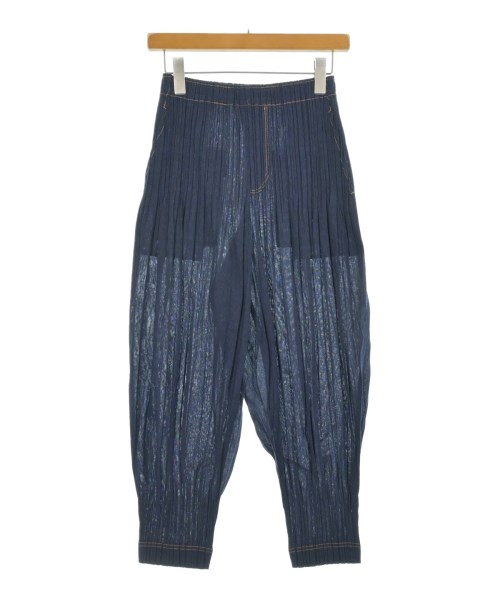 PLEATS PLEASE(プリーツプリーズ)クロップドパンツ 紺 サイズ:-(S位)/2200664193096